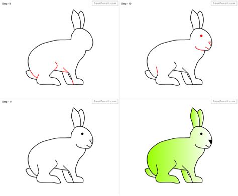 how do you draw a rabbit step by step|printable rabbit drawing.